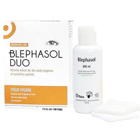 BLEPHASOL DUO SOLUZIONE MICELLARE IGIENE PALPEBRALE 100 ML + 100 GARZE (SCAD 05.2022) - Farmacianuova.eu