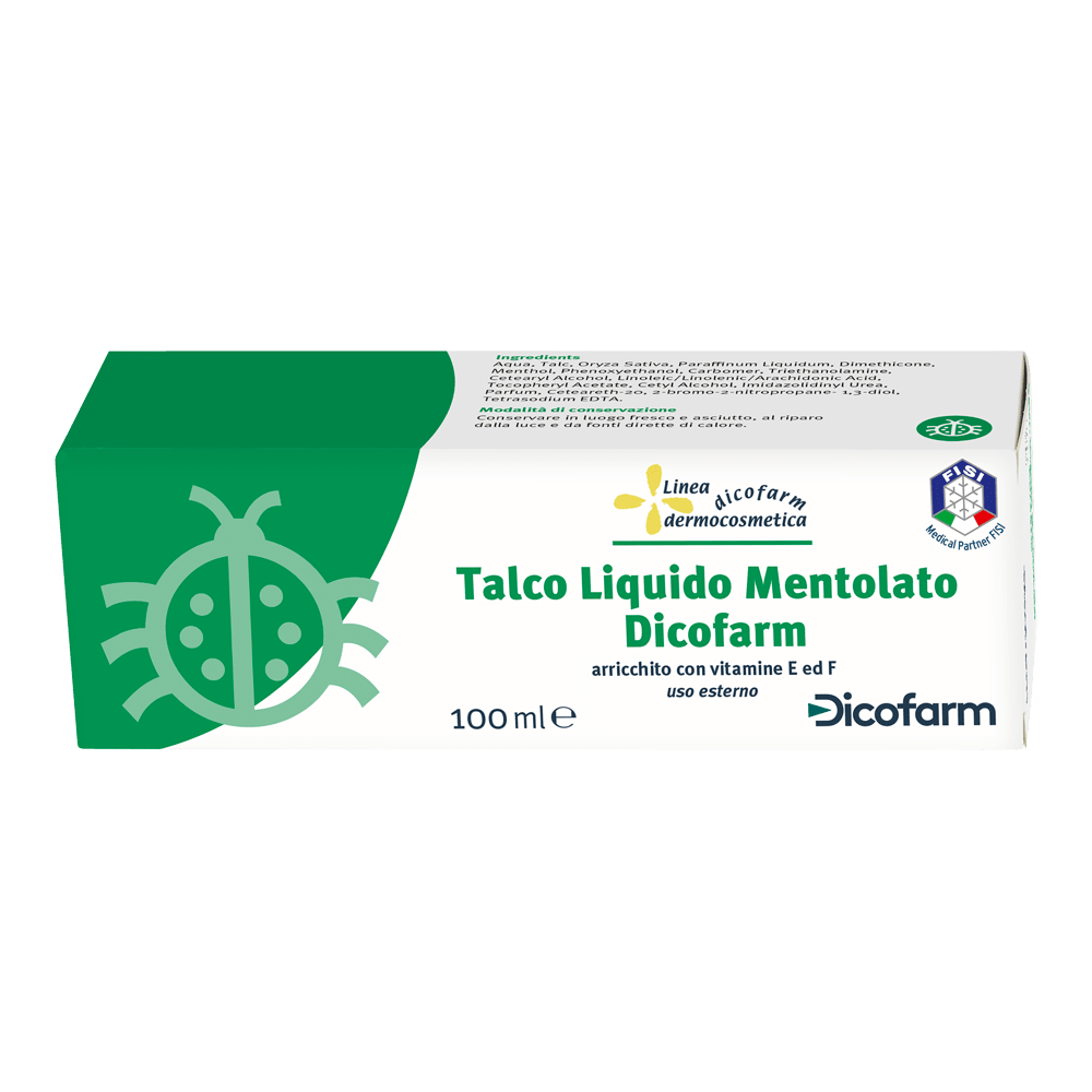 DICOFARM TALCO LIQUIDO MENTOLATO 100 ML - Farmacianuova.eu