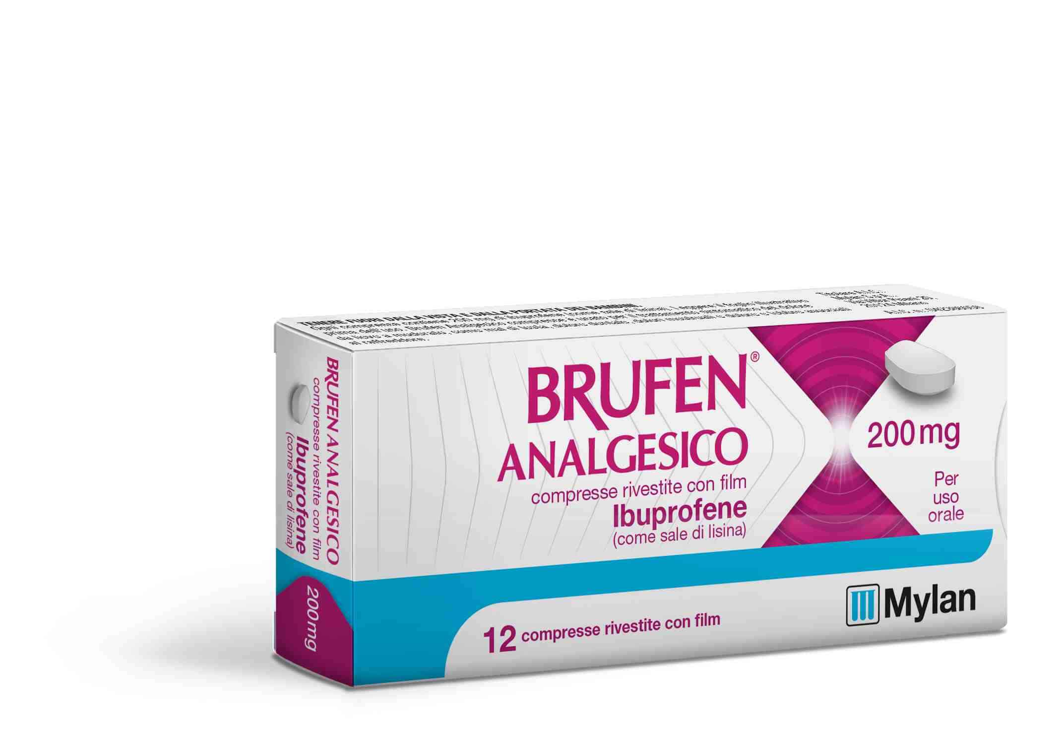 BRUFEN ANALGESICO 12 COMPRESSE RIVESTITE 200MG - Farmacianuova.eu