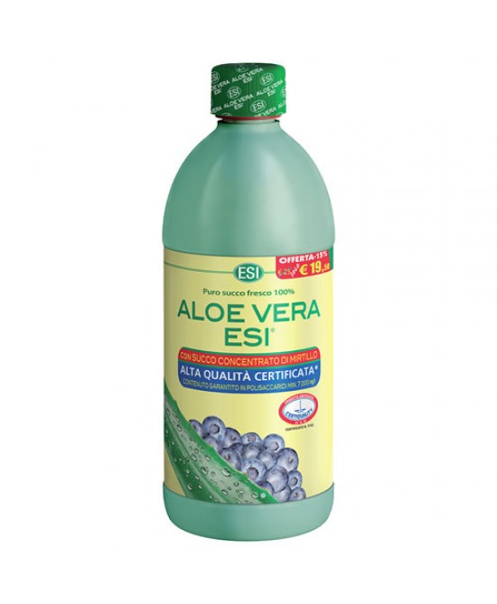 ESI ALOE VERA SUCCO MIRTILLO 1000 ML - Farmacianuova.eu
