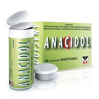 A.Menarini Anacidol Trattamento Gastralgie Aerofagie Tubo 20 Compresse Masticabili - Farmacianuova.eu