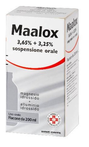 MAALOX*OS SOSP 200ML3,65+3,25% - Farmacianuova.eu