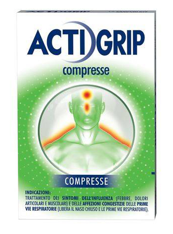 Actigrip Trattamento Dei Sintomi Dell'Influenza 12 Compresse - Farmacianuova.eu