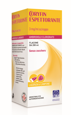 CORYFIN TOSSE ESPETT*SCIR200ML - Farmacianuova.eu