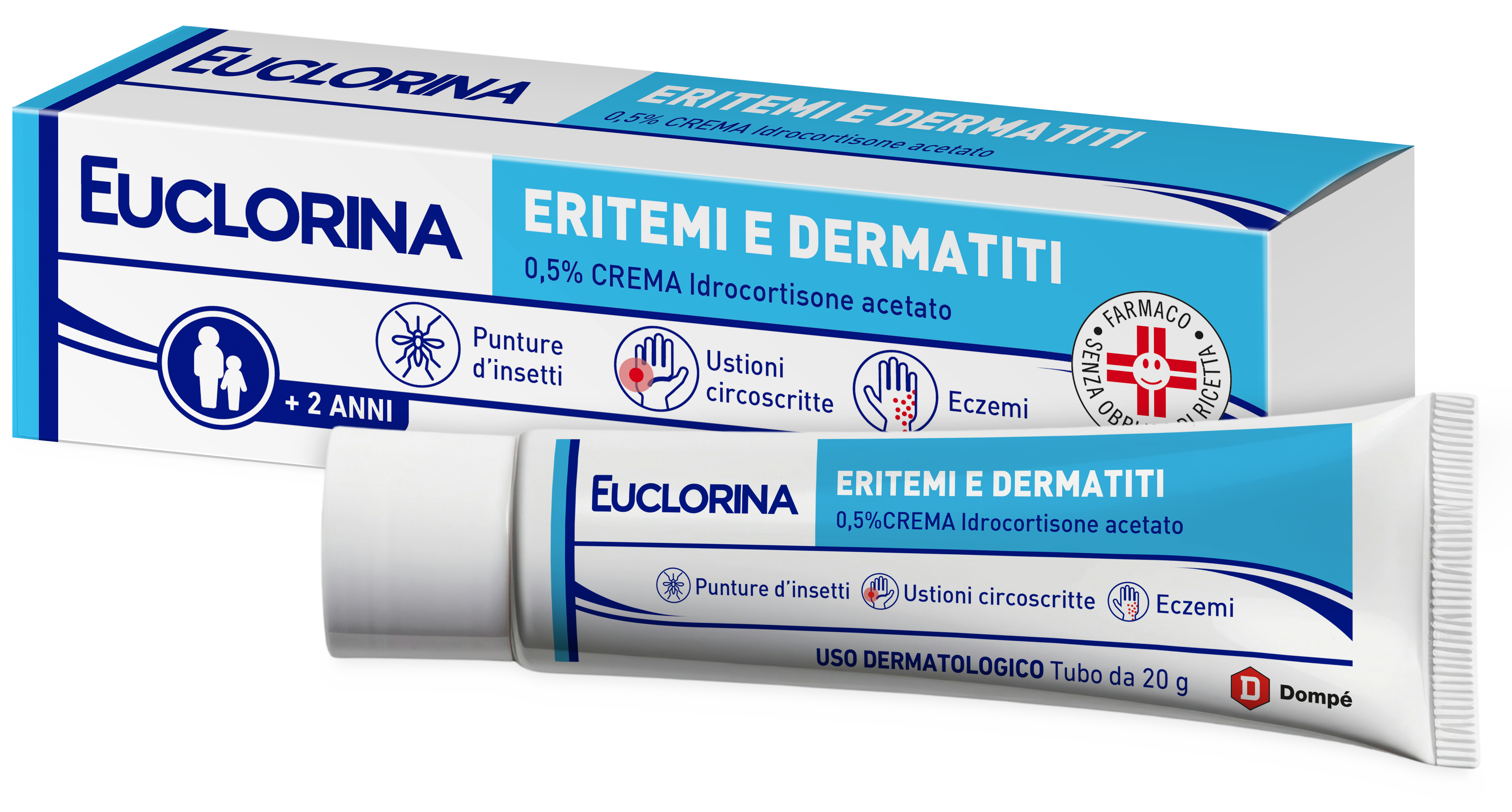EUCLORINA ERITEMI*CR 20G 0,5% - Farmacianuova.eu