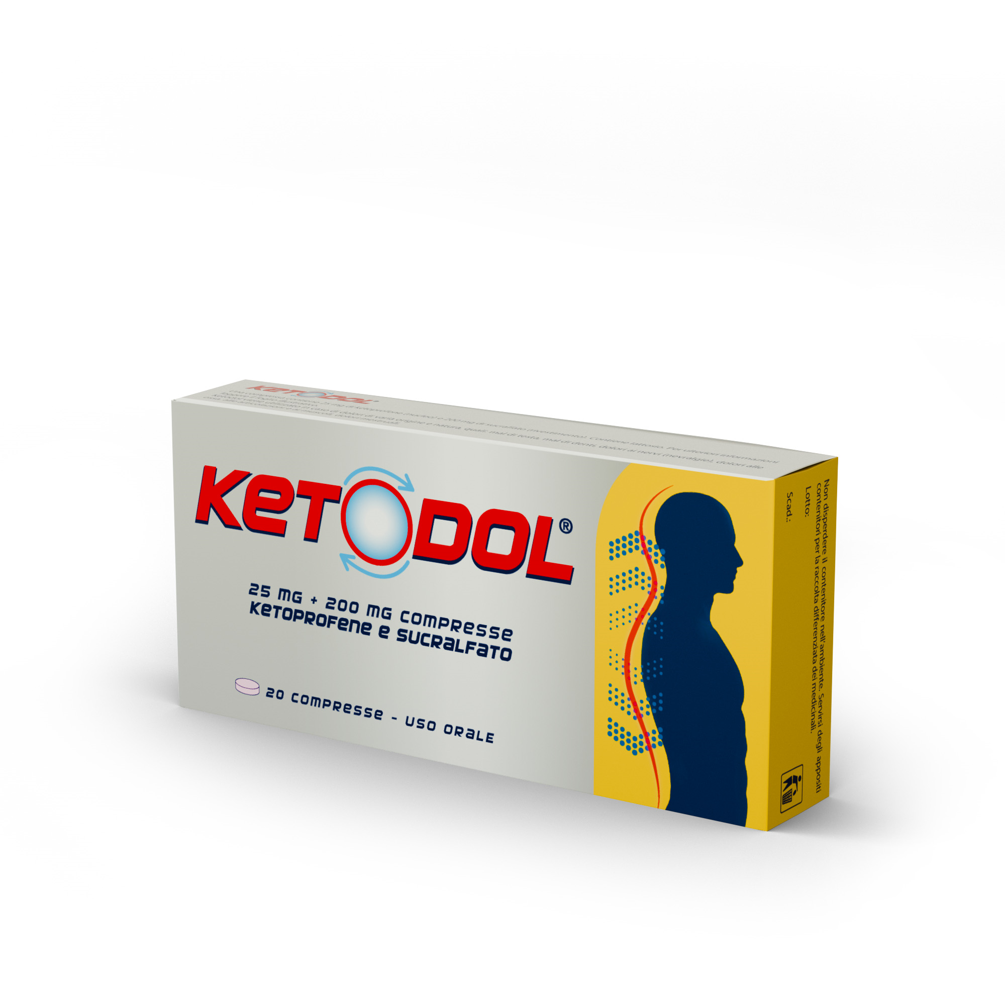 KETODOL*20CPR 25MG+200MG - Farmacianuova.eu