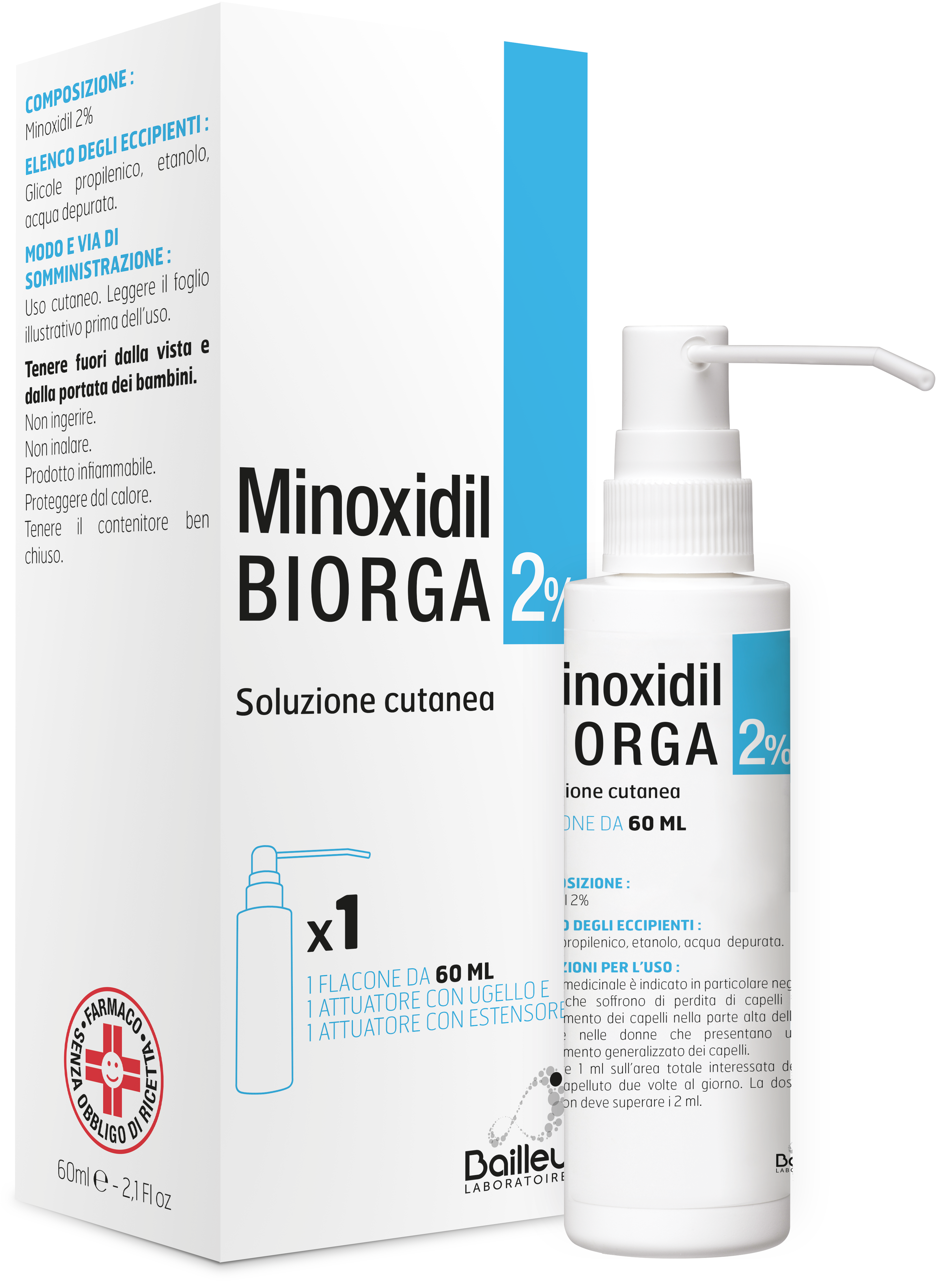 MINOXIDIL BIORGA*SOL CUT60ML2% - Farmacianuova.eu