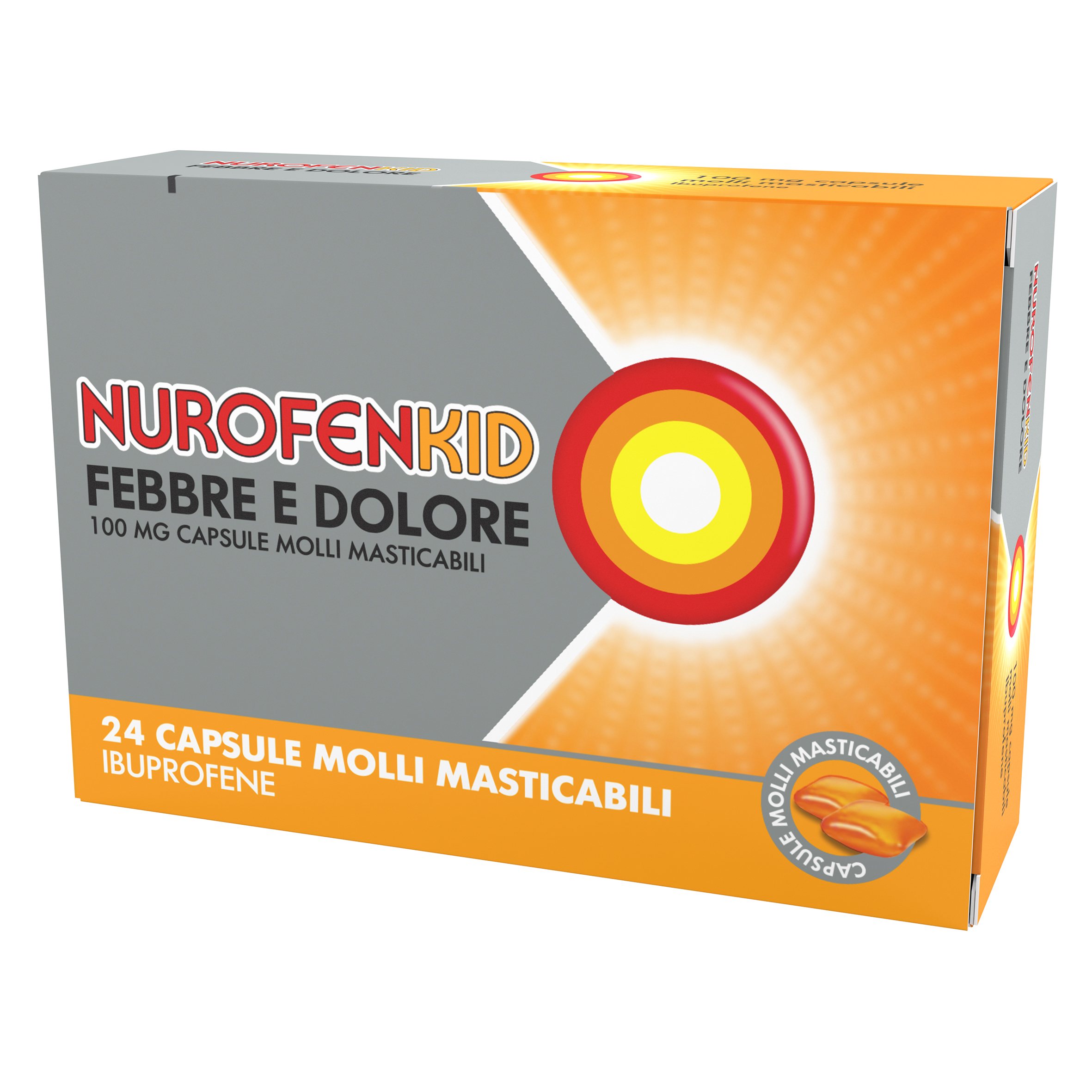 NUROFENKID FEBBRE D*24CPS100MG - Farmacianuova.eu