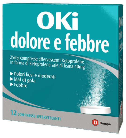OKI DOLORE E FEBBRE*12CPR EFF - Farmacianuova.eu