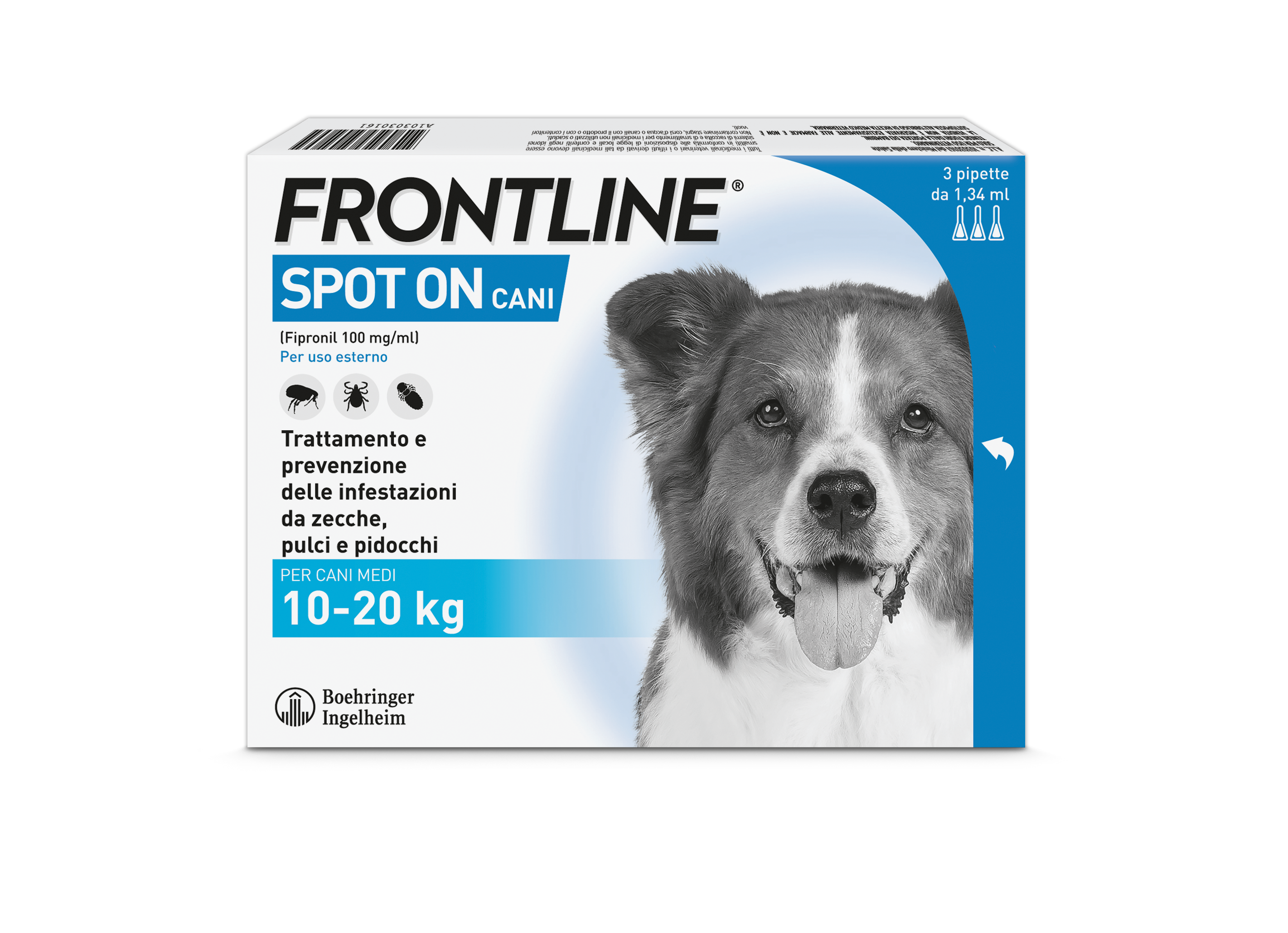 FRONTLINE*3PIP 10-20KG CANI - Farmacianuova.eu