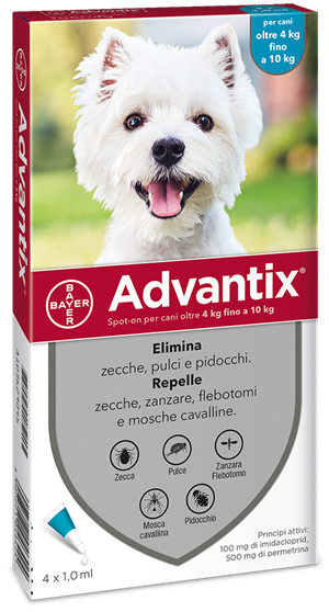 ADVANTIX SPOT ON*4PIP 4-10KG - Farmacianuova.eu