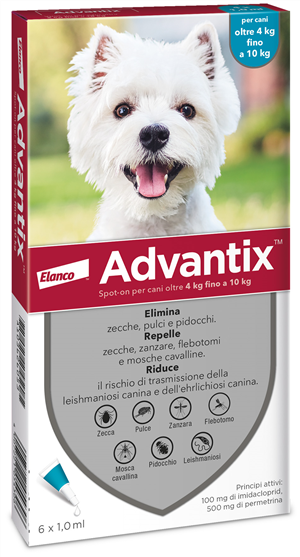ADVANTIX SPOT ON*6PIP 4-10KG - Farmacianuova.eu