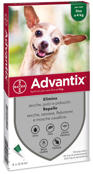 ADVANTIX SPOT ON*4PIP 0-4KG - Farmacianuova.eu