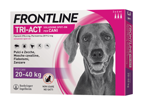 FRONTLINE TRI-ACT*3PIP 20-40KG - Farmacianuova.eu