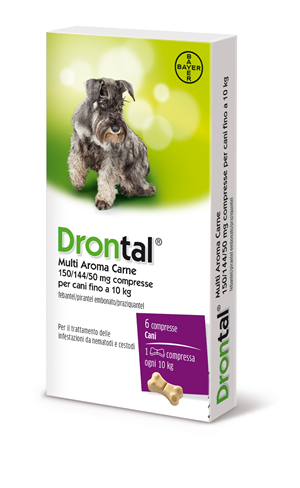 DRONTAL MULTI AR CARNE*6CPR - Farmacianuova.eu