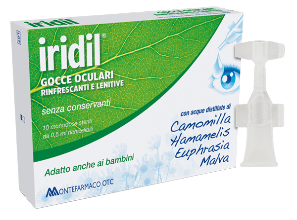 GOCCE OCULARI IRIDIL 10 AMPOLLE MONODOSE RICHIUDIBILI 0,5 ML - Farmacianuova.eu
