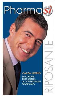 PHARMASI' CALZA UOMO 140 DENARI BLU 43/45 - Farmacianuova.eu