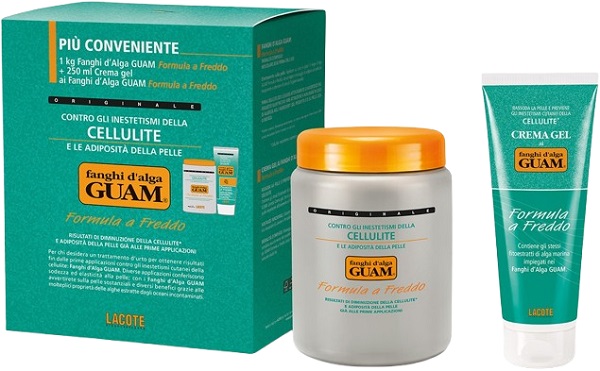 GUAM FANGHI D'ALGA CONFEZIONE CONVENIENZA FREDDA CON FANGHI D'ALGA GUAM 1 KG + CREMA GEL 250 ML FORMULA A FREDDO - Farmacianuova.eu