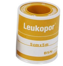 CEROTTO IN ROCCHETTO LEUKOPOR IPOALLERGENICO TESSUTO NON TESSUTO BIANCO 5X500 CM - Farmacianuova.eu