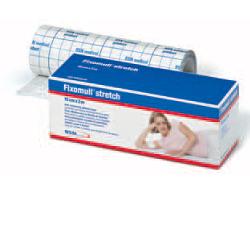 FASCIA AUTOADESIVA IPOALLERGENICA FISSAGGIO CATETERI FIXOMULL STRETCH. SUPPORTO IN POLIESTERE NON TESSUTO BIANCO, MASSA IN POLICARBONATO SENZA RESINE E GOMME NATURALI. 10X200CM - Farmacianuova.eu