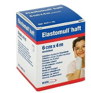 BENDA ELASTICA AUTOADESIVA ELASTOMULL HAFT COMPRESSIONE FORTE 6X400 CM - Farmacianuova.eu