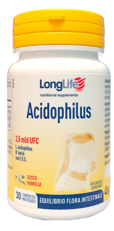 LONGLIFE ACIDOPHILUS 30 COMPRESSE MASTICABILI - Farmacianuova.eu