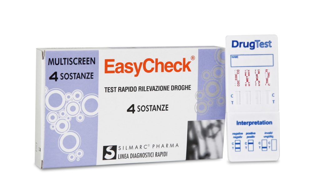 TEST RAPIDO SINGOLO O MULTIPLO PER RIVELAZIONE USO DI DROGHE STRIP EASYCHECK 4 SOSTANZE C - Farmacianuova.eu