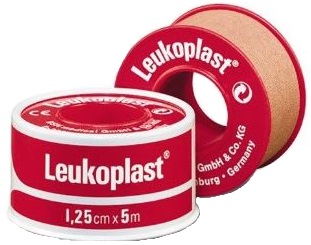 CEROTTO CHIRURGICO PER FISSAGGIO MEDICAZIONI IN ROCCHETTO LEUKOPLAST SUPPORTO VISCOSA COLOR PELLE MASSA ADESIVA CAUCCIU' OSSIDO DI ZINCO 1,25X500CM MUTUABILE - Farmacianuova.eu