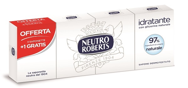 NEUTRO ROBERTS SAPONE SOLIDO 4 PEZZI 100 G - Farmacianuova.eu