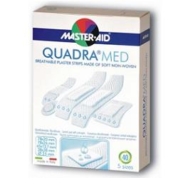 CEROTTO MASTER-AID QUADRA DERMOATTIVO FORMATI ASSORTITI 40 PEZZI - Farmacianuova.eu