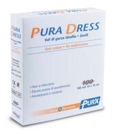 GARZA IDROFILA PURA DRESS 10X10CM 100 PEZZI - Farmacianuova.eu