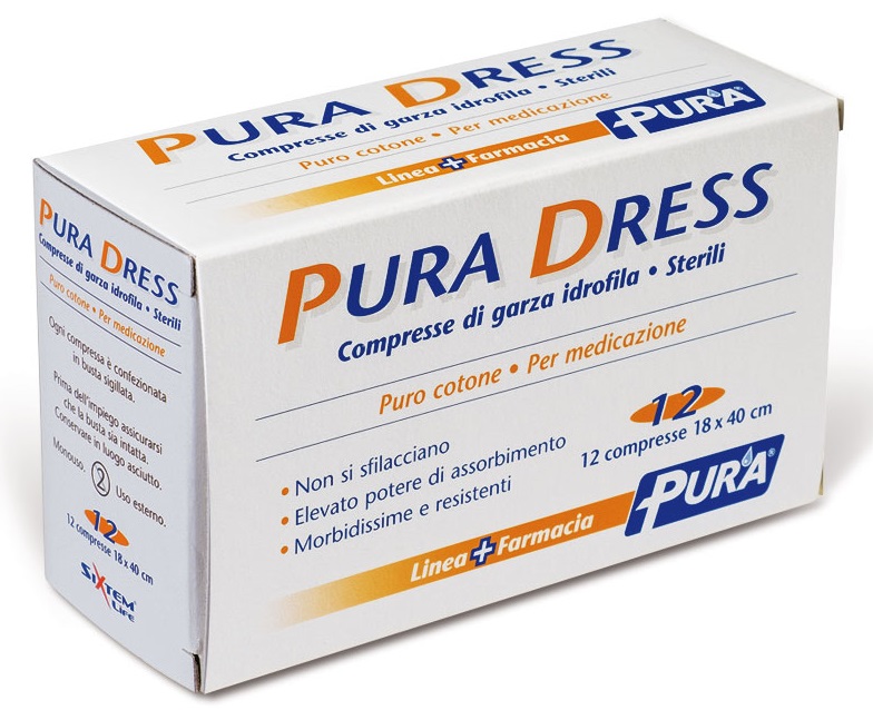 GARZA IN TESSUTO NON TESSUTO PURA SOFT 18X40CM 12 PEZZI - Farmacianuova.eu