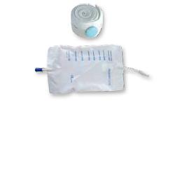 SACCA RACCOGLI URINA DA GAMBA PER INCONTINENZA IN PVC 750 ML TUBO RACCORDO DIRITTO 10 CM+RUBINETTO SCARICO+VALVOLA ANTIREFLUSSO+2 FASCE A BOTTONI 10 PEZZI - Farmacianuova.eu
