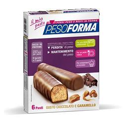 PESOFORMA BARRETTA CIOCCOLATO CARAMELLO 12 X 31 G - Farmacianuova.eu