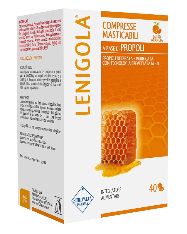LENIGOLA COMPRESSE MASTICABILI ARANCIA 40 COMPRESSE - Farmacianuova.eu