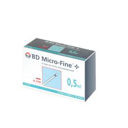 SIRINGA INSULINA BECTON DICKINSON 0,5 ML 100 UI AGO GAUGE 29 30 PEZZI - Farmacianuova.eu