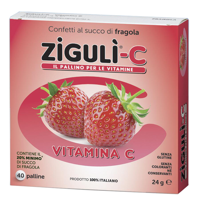 ZIGULI C FRAGOLA 40 CONFETTI 24 G - Farmacianuova.eu