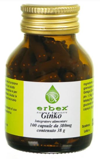 GINKGO BILOBA 100 CAPSULE 380 MG - Farmacianuova.eu