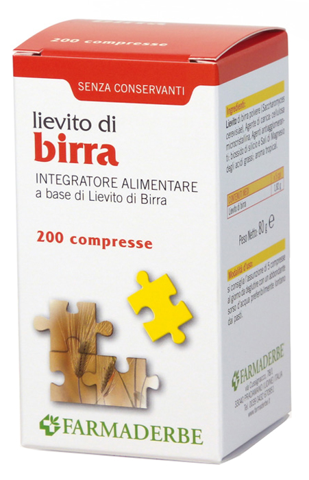 LIEVITO DI BIRRA 200 COMPRESSE - Farmacianuova.eu