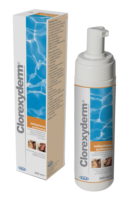 CLOREXYDERM SOLUZIONE SCHIUMA 200 ML - Farmacianuova.eu