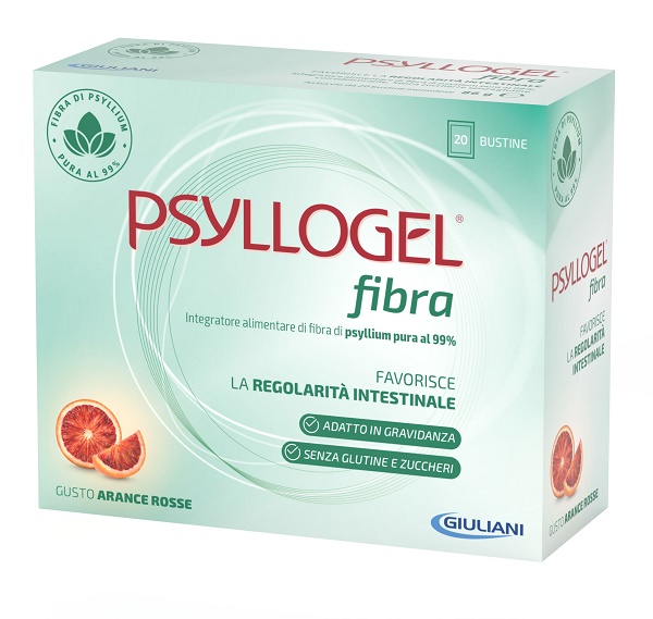 PSYLLOGEL FIBRA ARANCE ROSSE 20 BUSTINE - Farmacianuova.eu