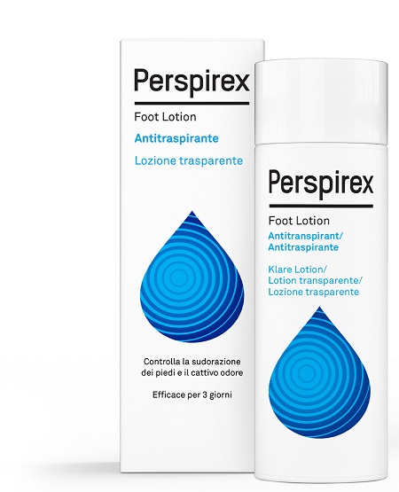 PERSPIREX FOOT LOTION ANTITRASPIRANTE LOZIONE TRASPARENTE SUDORAZIONE E CATTIVO ODORE PIEDI 100 ML - Farmacianuova.eu