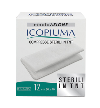 ICOPIUMA GARZA COMPRESSA IN TESSUTO NON TESSUTO AUTOADESIVA 36X40CM 12 PEZZI - Farmacianuova.eu