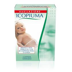 BENDA ICOPIUMA A COMPRESSIONE FISIOLOGICA RETE OMBELICALE CON GARZE STERILI 1 PEZZO - Farmacianuova.eu