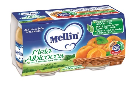MELLIN OMOGENEIZZATO MELA/ALBICOCCA 100 G 2 PEZZI - Farmacianuova.eu