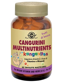 CANGURINI MULTINUTRIENTS FRUTTI TROPICALI 60 COMPRESSE - Farmacianuova.eu