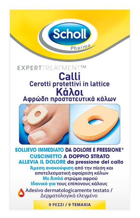 CEROTTO PROTETTIVO PER CALLI SCHOLL IN LATTICE 9 PEZZI - Farmacianuova.eu
