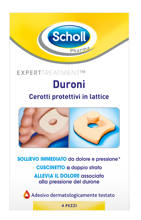 CEROTTO PROTETTIVO PER DURONI SCHOLL IN LATTICE 4 PEZZI - Farmacianuova.eu
