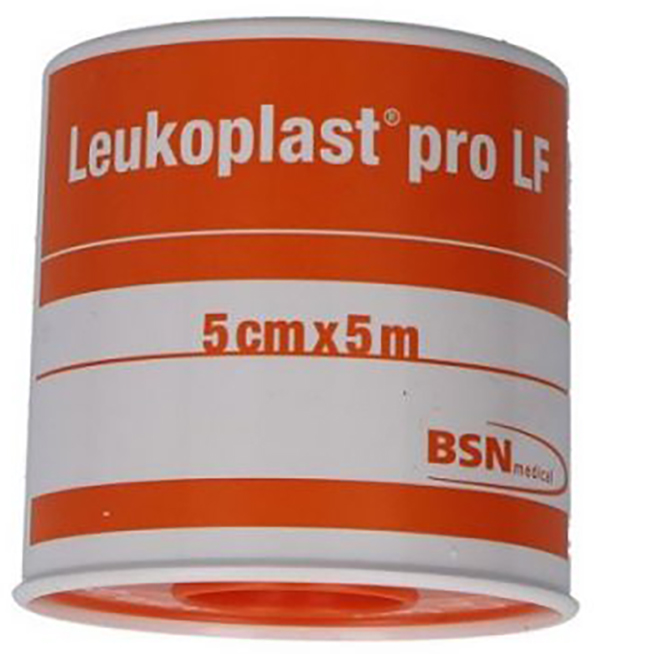 CEROTTO CHIRURGICO PER FISSAGGIO MEDICAZIONI LEUKOPLAST PRO LF SUPPORTO VISCOSA MASSA ADESIVA RESINA SINTETICA LANOLINA OSSIDO DI ZINCO CON LATTICE NATURALE 5X500CM - Farmacianuova.eu