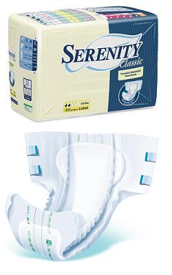 PANNOLONE PER INCONTINENZA SERENITY CLASSIC EXTRA TAGLIA SMALL 30 PEZZI - Farmacianuova.eu